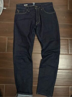 Todd Snyder Unisex Dark Indigo Selvedge Slim Jeans waist 28, inseam 28